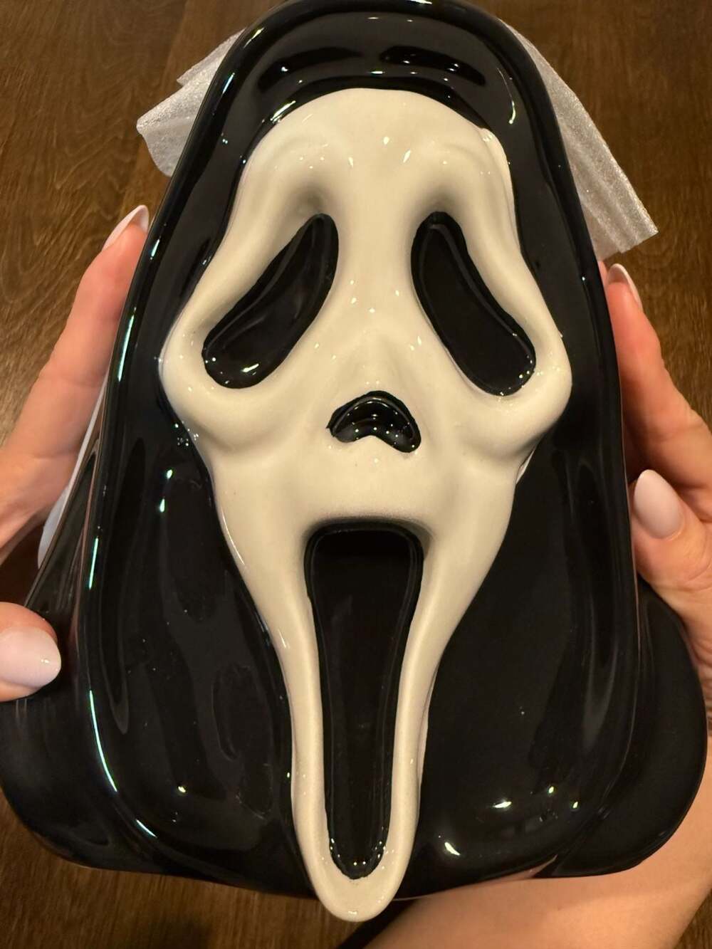 Scream Ghost Face Ceramic Cookie Jar